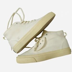 Everlane Off White High-Top Canvas Sneakers 6W / 4M Unisex